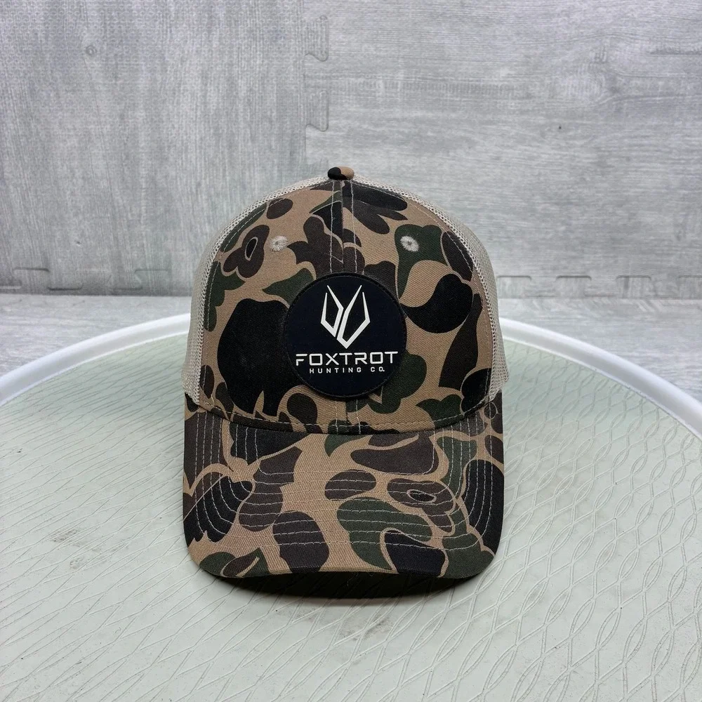 Foxtrot Hunting Trucker Hat Cap Mens Camo Cotton Mesh Snapback Hunting